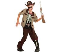 Widmann Zombie Sheriff (Shirt, Pants, Hat) (128 cm / 5-7 Years) Different Colors
