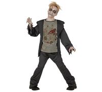 Widmann Zombie Skeleton (Shirt, Pants, Mask) (158 cm / 11-13 Years) Different Co