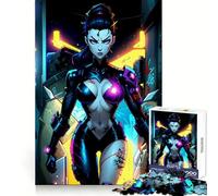 Widow 1000 Pieces Jigsaws Adults Puzzles Gifts Mind Power Casual Relaxation Secure Lock Xmas Present (50x75cm)