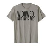 Widowed Not Invisible Grief Identity Memorial Gift T-Shirt