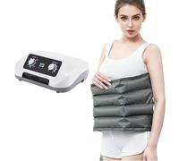 Widppsopt 4 Chamber Electric Air Compression Massager for Waist Targeted Lower Back Pain Relief Pressotherapy System 3 Intensity Muscle Relaxation Circulation Therapy Auto Shut Off Electric
