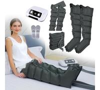 Widppsopt 6 Cavity Air Compression Body Massager Machine,Body Massager Waist Leg Arm Relax Instrument,for Pain and Circulation Swollen Legs, Edema, Muscle Relief Fast Recovery