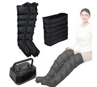 Widppsopt 6 Cavity Air Compression Body Massager Machine, Lipedema Legs Treatment Massager, Calf & Thigh Pressure Massage Machine, Pressotherapy Boots