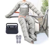 Widppsopt 6 Cavity Electric Air Compression Massager Machine Lymphatic Drainage Massager, Air Compression for Circulation, Full Body Waist Legs Arm Relax Instrument, Timed and Adjustable Pre