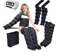 Widppsopt Air Compression Leg and Calf Massager with 6 Chambers - Professional Pressotherapy Boots for Lymphatic Drainage, Circulation, Pain Relief