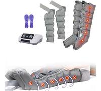 Widppsopt Electric Air Compression Leg Massager, Wave Device Pressotherapy Boots, Full-Body Massage Boots for Legs/Arms/Waist, Blood Circulation, Fatigue Relie, Adjustable Pressure