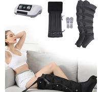 Widppsopt Electric Air Compression Massager, 6 Cavity Lymphatic Drainage Massager Legs, Pneumatic Leg Wrap Pressure Machine for Relax and Relieve Muscle Pain, Timed and Adjustable Pressure