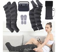 Widppsopt Electric Air Compression Massager Machine 6 Cavity Full Body Waist Arm Leg Relax Instrument, Lipedema Legs Treatment, Calf Massager for Full Body Massage Pressotherapy Lymphatic Dr
