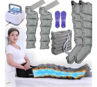 Widppsopt Full Body Waist Arm Leg Relax Instrument,4/6 Cavity Electric Air Compression for Lymphatic Drainage Foot Massager, Timed and Adjustable Pressure