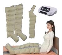 Widppsopt Full Body Waist Arm Leg Relax Instrument, 6 Cavity Electric Air Compression Foot Massager, Lymphatic Drainage Massager for Circulation Arm Legs Waist Wraps Foot Ankles Calf
