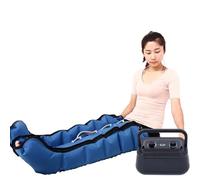 Widppsopt Leg Lymphatic Drainage Massager 6 Cavity Electric Air Compression Massager, for Relaxes Muscles, Varicose Veins Treatment for Circulation Arms Legs Waist Wraps Foot Ankles Massage
