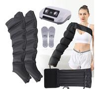 Widppsopt Leg Massager Lymphatic Drainage 6 Cavity for Circulation, Pressure Massage Machine, Electric Air Compression Foot Massager for Arm Legs Waist Wraps for Pain and Circulation