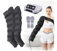 Widppsopt Leg Massager Lymphatic Drainage 6 Cavity for Circulation, Pressure Massage Machine, Electric Air Compression Foot Massager for Arm Legs Waist Wraps for Pain and Circulation