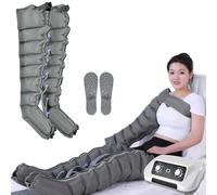 Widppsopt Leg Massager Pressotherapy Air Compression Calf Massager, Lymphedema Compression Macjines 6 | 8 Cavity Compression Boots Recovery System, Full Leg Wrap Pressure Machine