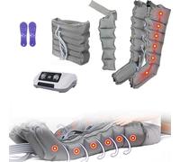 Widppsopt Lymphatic Drainage Massager Legs, 6-Cavity Recovery System Compression Boots Legs Massagers for Pain and Circulation, Air Compression Leg Massager Machine, Timed and Adjustable Pre
