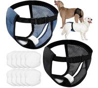 WiDream 2 Pieces Loopsness Pants T-eef,H Dog Diaper Reusable, Reusable Dog Diaper for in the Loop with ,Eco-friendly Dog Diaper for with Washable Panty Liner