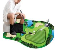 WiDream Mini Bathroom Golf Set, Mini Bathroom Golf Toys, Mini Golf Men Gift Funny For Bathroom With Golf Club, Hole, Putting Mat, 2 Golf Balls And Door Hangers