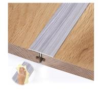 Width 1.3 In Aluminium Metal T-Floor Transition Strips, Waterproof And Moisture-proof Door Threshold Strip, For Tiles Laminate Planks Vinyl Floor(Grey)
