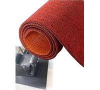 Width 23.6"/39.4" Large Area Full Coverage Rug, Non-Slip Soundproof Carpet for Office, Bedroom, Commercial & Home Environments(Red,472.8x23.6)