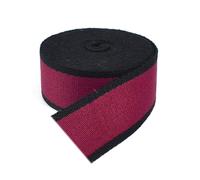 Width 38mm Nylon Canvas Webbing Ribbon, Backpack Straps on Roll, Bag Binding Tape for DIY Sewing Trimming,Black Red,5 Meters