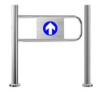 Width One-Way Door,Automatic Closing Way Door,Durable Safety Closure Device,Design of High-Traffic Areas,for Factory Library Supermarket Entrance(LeftColumn70*100cm)