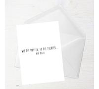 Wie Die Mutter, So Die Tochter Ach Mist! Greetings Card - Large Card