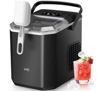 WIE Ice Maker Countertop, Self-Cleaning Ice Maker Machine,12KG in 24H, 9 Cubes in 6 Mins, Portable Ice Machine with Handle, Ice Cube Maker with Ice Scoop&Basket for Home/Kitchen/Office/RV