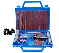Wieat Tyre Repair Kit for Car, 42 Pcs Tyre Puncture Repair Kit, Emergency Tubeless Tyre Repair Kit with Storage Box, Flat Tyre Plug Tire Repair Tools for Cars Motorcycles Truck Jeep Tractor Trailer