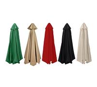 WIEBED Replacement Parasol Canopy, 2.7M/3M+6 Arms/8 Arms Replacement Parasol Fabric Cover For Garden Umbrella,5 Colors To Choose From (Color : Green, Size : 2.7M/8ribs)