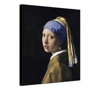 Wieco Art Canvas Art The Girl with a Pearl Earring by Jan Vermeer Oil Paintings Reproduction Canvas Print HD Prints Artwork for Home & Office Decoration