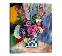Wieco Art Canvas Wall Art Still Life of Peonies in a Vase 1907 by Henri Matisse Abstract Canvas Prints Art Pictures for Wall Decor and Home Office Decorations