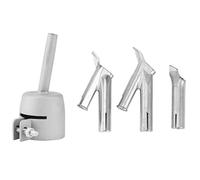 Wiedfedy 4Pcs Speed Welding Nozzles for Vinyl PVC Plastic Hot Air Blower Triple-cornered Speed Nozzle Round Welding Y Type
