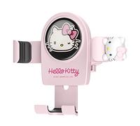 WIEEZN Cute Phone Mount, Pink Cat Air Vent Clip Car Phone Holder Fit for All Cell Phones, Pretty Car Accessories for Women and Girls