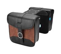 WIEFOHJD Universal Motorcycle Saddlebags PU Waterproof Side Bag Tool Luggage Storage Bags for Yamaha SR400 MT-07