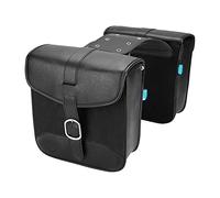 WIEFOHJD Universal Motorcycle Saddlebags PU Waterproof Side Bag Tool Luggage Storage Bags for Yamaha SR400 MT-07