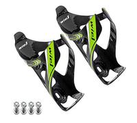 Wiel 2pc Full Carbon Fiber Ultralight Water Drinks Bottle Cage Holder for Cycling Bicycle Bike 26g
