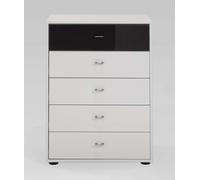 Wiemann Tokio 5 Drawer Chest in Champagne with Chrome Handle