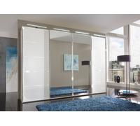 Wiemann Westside Sliding Wardrobe in White Glass Front - Variation Available