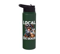 Wiener Dog Local Egg Dealer Stainless Steel Insulated Water Bottle