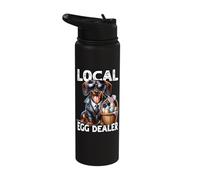 Wiener Dog Local Egg Dealer Stainless Steel Insulated Water Bottle