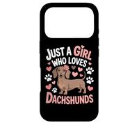 Wiener Dog Mom Just A Girl Who Loves Dachshunds Girls Pet Case for iPhone 17 Pro