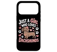 Wiener Dog Mom Just A Girl Who Loves Dachshunds Girls Pet Case for iPhone 17 Pro Max