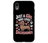 Wiener Dog Mom Just A Girl Who Loves Dachshunds Girls Pet Case for iPhone XR
