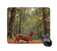 Wiener Dog Mouse Pad Square Laptop Mouse Mat Cute Computer Mousepad Keyboard Pad Non-Slip Desk Pads for Gaming Office Work Home 25 * 30cm