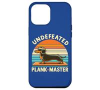 Wiener Dog - Sports Lover Undefeated Plank Master Dachshund Case for iPhone 12 Pro Max