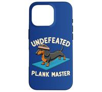 Wiener Dog - Sports Lover Undefeated Plank Master Dachshund Case for iPhone 16 Pro