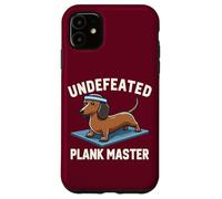 Wiener Dog Training Undefeated Plank Master Funny Dachshund Case for iPhone 11