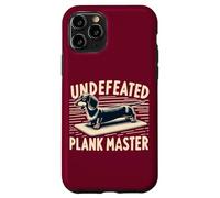 Wiener Dog Training Undefeated Plank Master Funny Dachshund Case for iPhone 11 Pro
