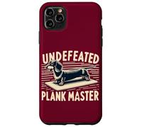 Wiener Dog Training Undefeated Plank Master Funny Dachshund Case for iPhone 11 Pro Max