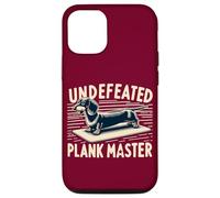 Wiener Dog Training Undefeated Plank Master Funny Dachshund Case for iPhone 12/12 Pro